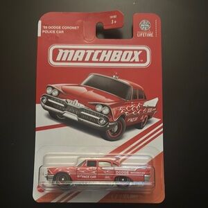 2025 Matchbox '59 Dodge Coronet Police Car 1/4 Target Red Exclusive